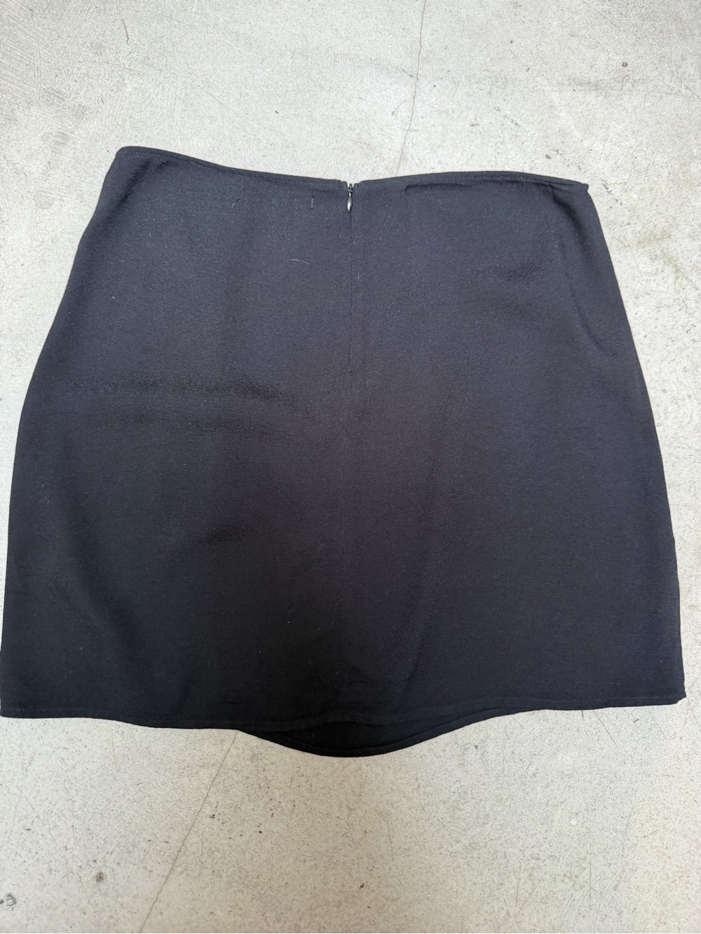 Reformation Black Mini Skirt with Side Button Detail size 10 - Picture 7 of 8